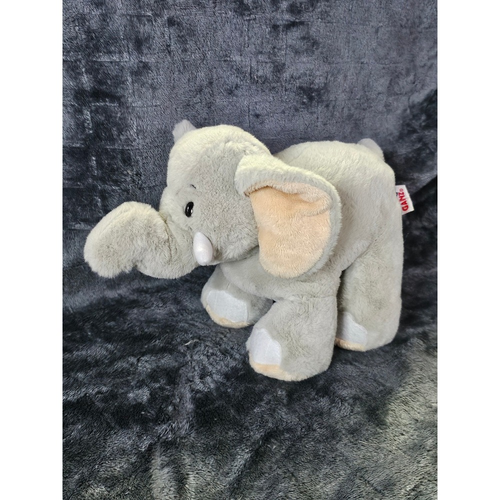 GANZ Webkinz Velvety Elephant 7" Plush Gray HM167‎ - NO Code